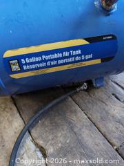 MaxSold Auction: Power Fist Portable 5 Gallon Air Tank - Newboro (Ontario, Canada) SELLER MANAGED Downsizing Online Auction - New Street