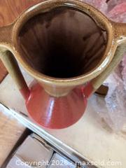 MaxSold Auction: Set of 10 Red/Brown/Tan Glazed Ceramic Vases - Newboro (Ontario, Canada) SELLER MANAGED Downsizing Online Auction - New Street