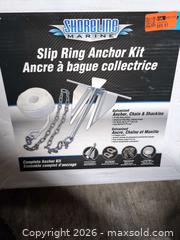 MaxSold Auction: Shoreline Marine #7 Slip Ring Anchor Kit, Galvanized - Newboro (Ontario, Canada) SELLER MANAGED Downsizing Online Auction - New Street
