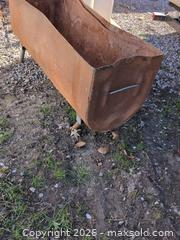 MaxSold Auction: Steel Repurposed Fuel Tank for Burn Barrel Use - Newboro (Ontario, Canada) SELLER MANAGED Downsizing Online Auction - New Street