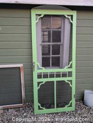 MaxSold Auction: Wood screen door - Newboro (Ontario, Canada) SELLER MANAGED Downsizing Online Auction - New Street