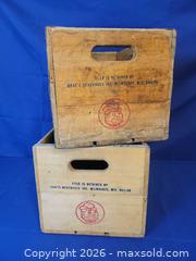 MaxSold Auction: Beautiful antique Graf's premium wooden beverage crates - Lakewood (Colorado, USA) PARTNER MANAGED Moving Online Auction -  West Virginia Avenue