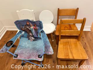 MaxSold Auction: Assorted Children’s Chairs & Frozen Folding Chair - Ottawa (Ontario, Canada) SELLER MANAGED Moving Online Auction -  Sablewood Place