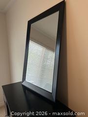 MaxSold Auction: Black Storage Cabinet with Mirror - Ottawa (Ontario, Canada) SELLER MANAGED Moving Online Auction -  Sablewood Place