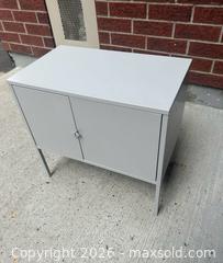 MaxSold Auction: IKEA Gray Metal Nightstand Storage Cabinet - Ottawa (Ontario, Canada) SELLER MANAGED Moving Online Auction -  Sablewood Place