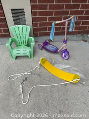 MaxSold Auction: Kids Chair, Frozen Scooter & Brand New Swing Seat - Ottawa (Ontario, Canada) SELLER MANAGED Moving Online Auction -  Sablewood Place