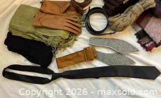 MaxSold Auction: Lot of Mixed Accessories – Scarves, Belts, Gloves & Winter Pieces - Ottawa (Ontario, Canada) SELLER MANAGED Moving Online Auction -  Sablewood Place