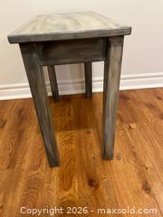 MaxSold Auction: Rustic Grey Wood Accent Table or Bench - Ottawa (Ontario, Canada) SELLER MANAGED Moving Online Auction -  Sablewood Place