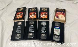 MaxSold Auction: Star Wars VHS Movie Collection with Collector Glass - Ottawa (Ontario, Canada) SELLER MANAGED Moving Online Auction -  Sablewood Place