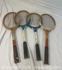 MaxSold Auction: Vintage Wooden Tennis Racquets – Set of 4 - Ottawa (Ontario, Canada) SELLER MANAGED Moving Online Auction -  Sablewood Place