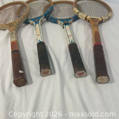 MaxSold Auction: Vintage Wooden Tennis Racquets – Set of 4 - Ottawa (Ontario, Canada) SELLER MANAGED Moving Online Auction -  Sablewood Place
