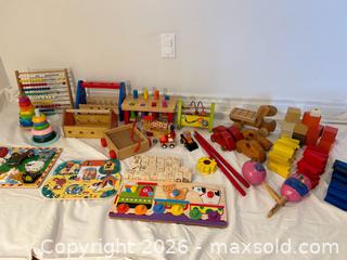MaxSold Auction: Wooden Educational Toys & Puzzles – Activity Toys, Blocks, Vehicles & Musical Instruments - Ottawa (Ontario, Canada) SELLER MANAGED Moving Online Auction -  Sablewood Place