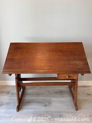 MaxSold Auction: Wood Drafting Desk - Ventura (California, USA) SELLER MANAGED Moving Online Auction - Waterbury Lane.