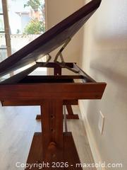 MaxSold Auction: Wood Drafting Desk - Ventura (California, USA) SELLER MANAGED Moving Online Auction - Waterbury Lane.