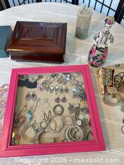 MaxSold Auction: Vintage Costume Jewelry in display case, wood Jewelry Box, and more! - San Jose (California, USA) SELLER MANAGED Estate Sale Online Auction - Kittery Court