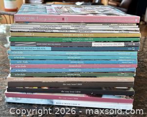 MaxSold Auction: Mixed Craft & Home Magazines — Multiple Titles, Lot of 2–10 - South Stormont (Ontario, Canada) SELLER MANAGED Downsizing Online Auction - Street Lawrence Street