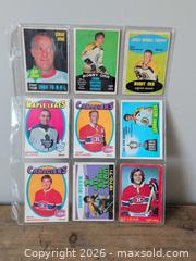 MaxSold Auction: 1960s–1970s Hockey Trading Card Lot — 9 Cards - Kitchener (Ontario, Canada) SELLER MANAGED Downsizing Online Auction - Erinbrook Court