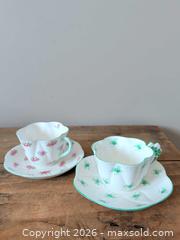 MaxSold Auction: Shelley Fine Bone China Floral Teacup and Saucer Set - 2 Cups - Kitchener (Ontario, Canada) SELLER MANAGED Downsizing Online Auction - Erinbrook Court