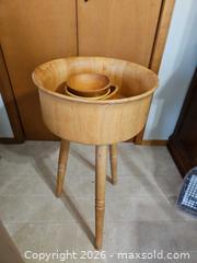 MaxSold Auction: Wooden Salad Bowl on Stand - Kawartha Lakes (Ontario, Canada) SELLER MANAGED Estate Sale Online Auction - Mary Street West