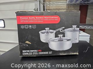 MaxSold Auction: Stainless Steel 6-Piece Cookware Set, Induction Ready - Toronto (Ontario, Canada) PARTNER MANAGED Reseller Online Auction - Coldwater Road