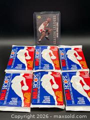 MaxSold Auction: 1989 NBA Hoops Sealed Packs (6) + Michael Jordan Card – Vintage Basketball Cards - Los Angeles (California, USA) SELLER MANAGED Downsizing Online Auction - Devonshire Street