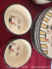 MaxSold Auction: HD Designs Ceramic Chef-Motif Bowls, Ramekins & Pedestal Cake Stand - Las Vegas (Nevada, USA) PARTNER MANAGED Estate Sale Online Auction - Masked Duck Avenue