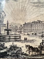 MaxSold Auction: Large Framed Cityscape / Historical Engraving Print - Las Vegas (Nevada, USA) PARTNER MANAGED Estate Sale Online Auction - Masked Duck Avenue