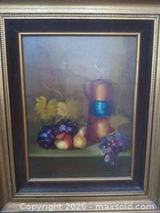 MaxSold Auction: Oil on Canvas Fruit Still Life with Decorative Gold Frame - Las Vegas (Nevada, USA) PARTNER MANAGED Estate Sale Online Auction - Masked Duck Avenue