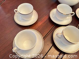 MaxSold Auction: Porcelain & Ceramic Tea Set with Teapot, 8 Cups & 8 Saucers - Las Vegas (Nevada, USA) PARTNER MANAGED Estate Sale Online Auction - Masked Duck Avenue