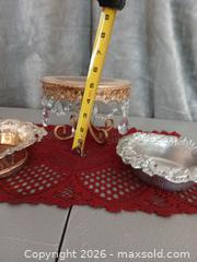 MaxSold Auction: Set of 3 Ornate Baroque Pedestal Cake Stands with Crystal Beads - Las Vegas (Nevada, USA) PARTNER MANAGED Estate Sale Online Auction - Masked Duck Avenue