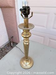 MaxSold Auction: Set of 3 vintage brass/bronze table lamps with green glass shades - Las Vegas (Nevada, USA) PARTNER MANAGED Estate Sale Online Auction - Masked Duck Avenue