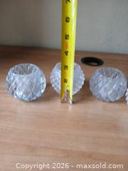 MaxSold Auction: Set of 4 Clear Pressed Glass Tealight Candle Holders - Las Vegas (Nevada, USA) PARTNER MANAGED Estate Sale Online Auction - Masked Duck Avenue