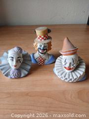 MaxSold Auction: Vintage Ceramic Clown Figurine Set of 3, 2–4 in, Multicolor - Las Vegas (Nevada, USA) PARTNER MANAGED Estate Sale Online Auction - Masked Duck Avenue