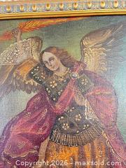 MaxSold Auction: Vintage Religious Angel Oil on Canvas in Gilded Frame - Las Vegas (Nevada, USA) PARTNER MANAGED Estate Sale Online Auction - Masked Duck Avenue