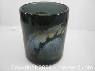 MaxSold Auction: Old Hand Blown Purple Glass Vase w/ Ground Pontil & Iridescent Decoration - Esquimalt (British Columbia, Canada) SELLER MANAGED Downsizing Online Auction - Yarrow                