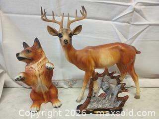 MaxSold Auction: Alaska Ceramic/Resin Wildlife Figurine Set — Deer, Fox, Wolf - Calgary (Alberta, Canada) PARTNER MANAGED Downsizing Online Auction - Huntcroft Way Northeast