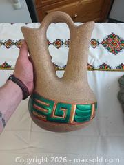 MaxSold Auction: Decorative double-spout pottery vase and garden figurine lot - Calgary (Alberta, Canada) PARTNER MANAGED Downsizing Online Auction - Huntcroft Way Northeast