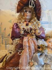 MaxSold Auction: Lot of 4 Porcelain/Bisque Collector Dolls, 12–24 in - Calgary (Alberta, Canada) PARTNER MANAGED Downsizing Online Auction - Huntcroft Way Northeast