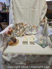 MaxSold Auction: Lot of 8+ Medium Porcelain/Resin Angel Figurines with Glass Accents - Calgary (Alberta, Canada) PARTNER MANAGED Downsizing Online Auction - Huntcroft Way Northeast