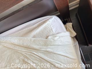 MaxSold Auction: Dark Brown Wood Bed Frame with Mattress and Nightstand C - Toronto (Ontario, Canada) Estate Sale Online Auction - Bridletown Circle