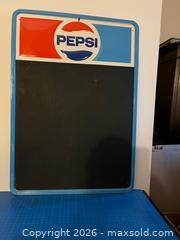 MaxSold Auction: One 1974 Vintage Embossed TIN  PEPSI Chalkboard - Hamilton (Ontario, Canada) SELLER MANAGED Downsizing Online Auction - Tragina Avenue North