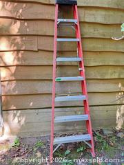 MaxSold Auction: 8 ft Fiberglass & Aluminum Step Ladder, ~8 Steps - Central Saanich (British Columbia, Canada) PARTNER MANAGED Moving Online Auction - Cultra Avenue