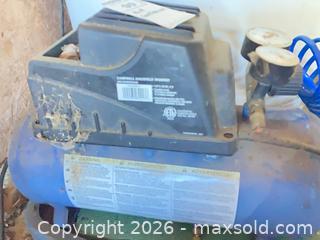 MaxSold Auction: Campbell Hausfeld Electric Air Compressor, 4-6 Gal, 120 PSI - Central Saanich (British Columbia, Canada) PARTNER MANAGED Moving Online Auction - Cultra Avenue