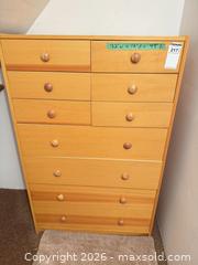 MaxSold Auction: Light Wood Modern Dresser with 10+ Drawers - Central Saanich (British Columbia, Canada) PARTNER MANAGED Moving Online Auction - Cultra Avenue