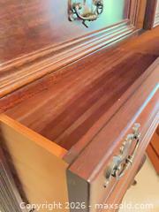 MaxSold Auction: Mahogany Solid Wood Queen Anne Highboy Chest, 6 Drawers - Central Saanich (British Columbia, Canada) PARTNER MANAGED Moving Online Auction - Cultra Avenue