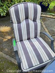MaxSold Auction: Outdoor 6-Piece Dining Set with Glass Top & Cushioned Chairs - Central Saanich (British Columbia, Canada) PARTNER MANAGED Moving Online Auction - Cultra Avenue