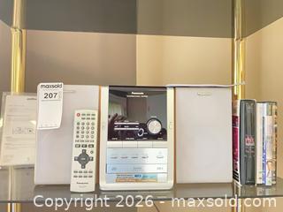 MaxSold Auction: Panasonic Silver CD Stereo System (MP3 Compatible) - Central Saanich (British Columbia, Canada) PARTNER MANAGED Moving Online Auction - Cultra Avenue