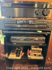 MaxSold Auction: Sony & Hitachi Stereo System with 5-CD Changer and VCR - Central Saanich (British Columbia, Canada) PARTNER MANAGED Moving Online Auction - Cultra Avenue