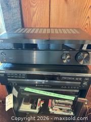 MaxSold Auction: Sony & Hitachi Stereo System with 5-CD Changer and VCR - Central Saanich (British Columbia, Canada) PARTNER MANAGED Moving Online Auction - Cultra Avenue