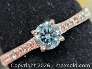 MaxSold Auction: 10K(1.3g)Blue Lab Dia(0.40ct)CZ Ring - Toronto (Ontario, Canada) PARTNER MANAGED Downsizing Online Auction - Yonge Street